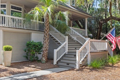 This lovingly maintained low-country style home is set back from on The Seabrook Island Club in South Carolina - for sale on GolfHomes.com, golf home, golf lot