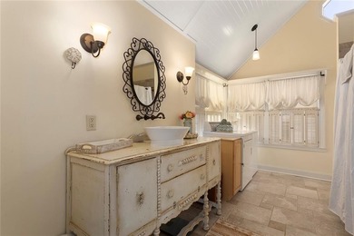 Stone Ranch cottage in coveted Golden Acres is pure magic on Drumm Farm Golf Course in Missouri - for sale on GolfHomes.com, golf home, golf lot