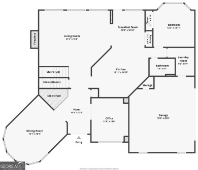 Welcome to this exceptional 3-sides brick, 6 BEDROOMS, 5 BATH on Canongate At Olde Atlanta Golf Club in Georgia - for sale on GolfHomes.com, golf home, golf lot