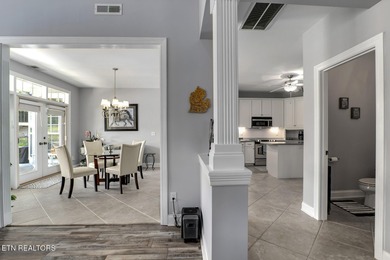 GOLF COURSE, POND and WATERFALL VIEWS from the back patio on Rarity Bay Country Club - Loudon in Tennessee - for sale on GolfHomes.com, golf home, golf lot