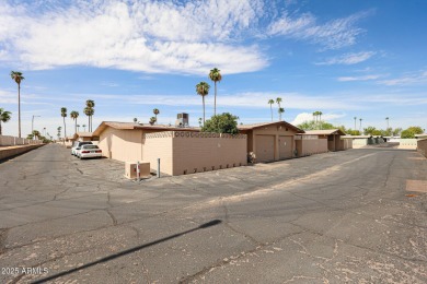 Welcome to this move-in-ready 2-bedroom, 2-bath end unit condo on Sun City Lakes West and East in Arizona - for sale on GolfHomes.com, golf home, golf lot