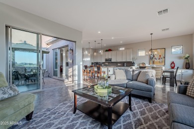 This Positano floorplan home with 180-degree views from the 13th on Encanterra Country Club in Arizona - for sale on GolfHomes.com, golf home, golf lot