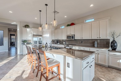 This Positano floorplan home with 180-degree views from the 13th on Encanterra Country Club in Arizona - for sale on GolfHomes.com, golf home, golf lot