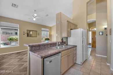 Welcome to your backyard oasis! This single-level home features on Las Sendas Golf Club in Arizona - for sale on GolfHomes.com, golf home, golf lot