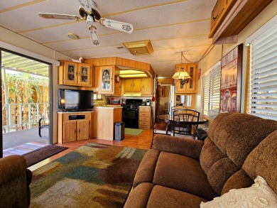 This charming 1990 1-bedroom, 1-bath mobile home is located in on Sands RV and Golf Resort in California - for sale on GolfHomes.com, golf home, golf lot