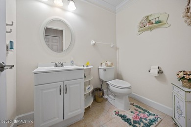 Custom 5-Bed North Hampton stunner with pond views, soaring on Golf Club At North Hampton in Florida - for sale on GolfHomes.com, golf home, golf lot