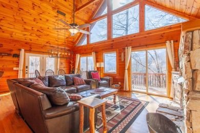 Charming Log Cabin Retreat in Bryson City -Nestled in the heart on Smoky Mountain Country Club in North Carolina - for sale on GolfHomes.com, golf home, golf lot