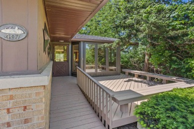 Mid Century sprawling home offers so many spaces to entertain on Urbana Golf and Country Club in Illinois - for sale on GolfHomes.com, golf home, golf lot