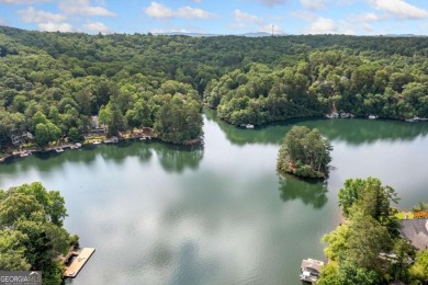 Spacious Contemporary Lake Front Home with Big Water Views and on The Highlands Course at Lake Arrowhead in Georgia - for sale on GolfHomes.com, golf home, golf lot