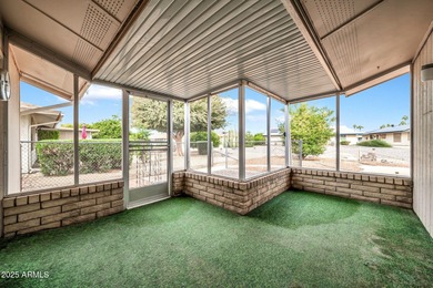 This unique 3 bedroom, 3 bath North/South facing home in Sun on Union Hills Country Club in Arizona - for sale on GolfHomes.com, golf home, golf lot