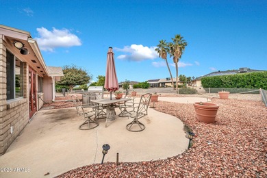 This unique 3 bedroom, 3 bath North/South facing home in Sun on Union Hills Country Club in Arizona - for sale on GolfHomes.com, golf home, golf lot