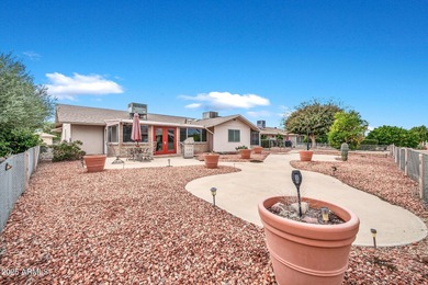 This unique 3 bedroom, 3 bath North/South facing home in Sun on Union Hills Country Club in Arizona - for sale on GolfHomes.com, golf home, golf lot