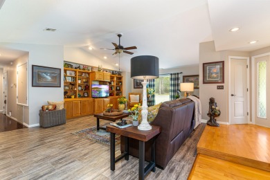Surrounded by mature trees on a peaceful lot, this home blends on The Coves Golf Course in Oklahoma - for sale on GolfHomes.com, golf home, golf lot