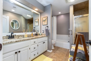 Surrounded by mature trees on a peaceful lot, this home blends on The Coves Golf Course in Oklahoma - for sale on GolfHomes.com, golf home, golf lot