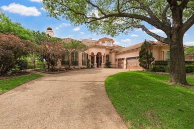 Welcome to this stunning Mediterranean-inspired retreat located on Hackberry Creek Country Club in Texas - for sale on GolfHomes.com, golf home, golf lot