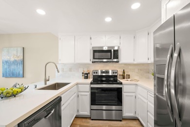 Located behind the gates of Rossmoor, this light-filled home on Rossmoor Golf Course in California - for sale on GolfHomes.com, golf home, golf lot