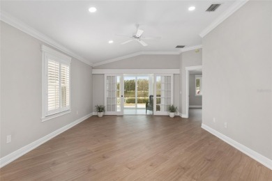 This CUSTOM Amelia courtyard villa, offering 2 Bedrooms and a on The Links of Spruce Creek in Florida - for sale on GolfHomes.com, golf home, golf lot