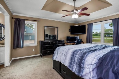 Welcome to this stunning 4-bedroom (1NC), 2.5 bath home sitting on Gardner Golf Course in Kansas - for sale on GolfHomes.com, golf home, golf lot