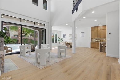 Nestled in guard-gated Eagle Rock community, this stunning home on TPC Las Vegas in Nevada - for sale on GolfHomes.com, golf home, golf lot