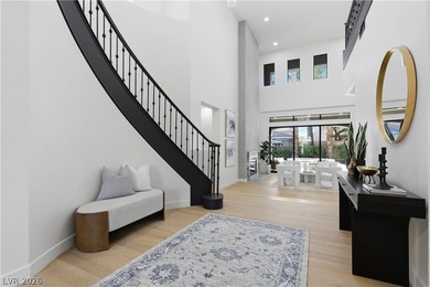 Nestled in guard-gated Eagle Rock community, this stunning home on TPC Las Vegas in Nevada - for sale on GolfHomes.com, golf home, golf lot