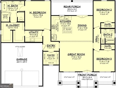 TO BE BUILT! New Construction in Green Acres Subdivision on Green Acres Golf and Recreation Club in Georgia - for sale on GolfHomes.com, golf home, golf lot