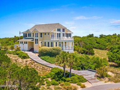 Crowning Bald Head's Dune Ridge, this 5 BR, 4.5 BA reverse floor on Bald Head Island Golf Club in North Carolina - for sale on GolfHomes.com, golf home, golf lot