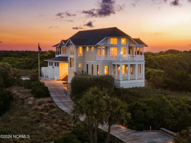 Crowning Bald Head's Dune Ridge, this 5 BR, 4.5 BA reverse floor on Bald Head Island Golf Club in North Carolina - for sale on GolfHomes.com, golf home, golf lot