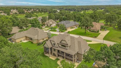Three levels of luxury in Preston Oaks with over 7,600 sq ft, 6 on RidgePointe Country Club in Arkansas - for sale on GolfHomes.com, golf home, golf lot