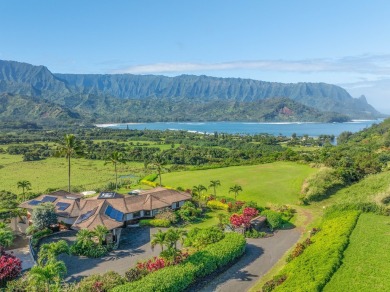 Sitting atop the picturesque Hanalei Ridge, this 4 bedroom, 4.5 on Makai Golf Club At Princeville in Hawaii - for sale on GolfHomes.com, golf home, golf lot