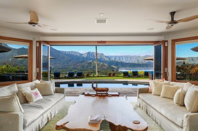 Sitting atop the picturesque Hanalei Ridge, this 4 bedroom, 4.5 on Makai Golf Club At Princeville in Hawaii - for sale on GolfHomes.com, golf home, golf lot