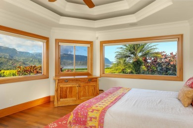Sitting atop the picturesque Hanalei Ridge, this 4 bedroom, 4.5 on Makai Golf Club At Princeville in Hawaii - for sale on GolfHomes.com, golf home, golf lot
