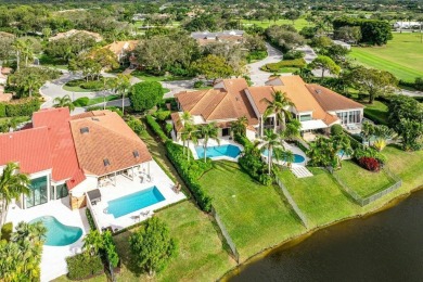 Exquisite lake and pool views offered at this 3 bedroom, 3.5 on Frenchmans Creek Country Club in Florida - for sale on GolfHomes.com, golf home, golf lot