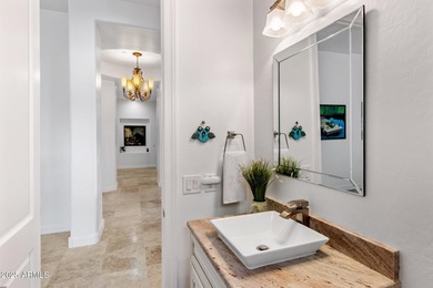 Discover this beautifully remodeled patio home nestled in the on Troon Country Club in Arizona - for sale on GolfHomes.com, golf home, golf lot