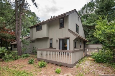 Enjoy the private setting and spacious layout in this 3-bedroom on Farmington Woods Country Club in Connecticut - for sale on GolfHomes.com, golf home, golf lot
