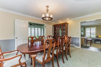 Welcome to this spacious 3-bedroom, 3-bath home nestled along on Muncie Elks Country Club in Indiana - for sale on GolfHomes.com, golf home, golf lot