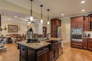 Elegant, classic, brick and stone transitional home in Salem on Salem Glen Country Club in North Carolina - for sale on GolfHomes.com, golf home, golf lot