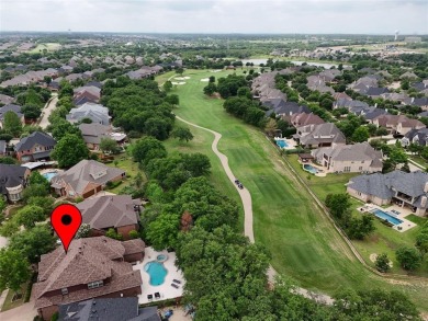 Elegant European style two story home on Lantana Golf course on Lantana Golf Club in Texas - for sale on GolfHomes.com, golf home, golf lot