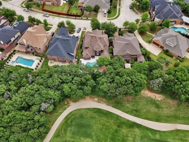 Elegant European style two story home on Lantana Golf course on Lantana Golf Club in Texas - for sale on GolfHomes.com, golf home, golf lot