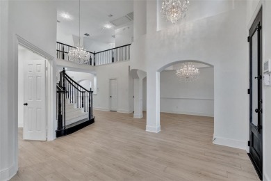 Elegant European style two story home on Lantana Golf course on Lantana Golf Club in Texas - for sale on GolfHomes.com, golf home, golf lot