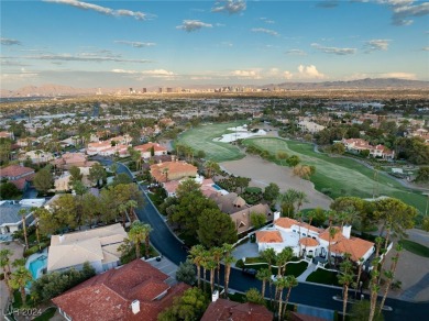 Nestled on the 10th hole of the prestigious Canyon Gate golf on Canyon Gate Country Club in Nevada - for sale on GolfHomes.com, golf home, golf lot