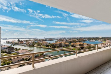 Enjoy miles of open water views and stunning sunsets from this on Pasadena Yacht and Country Club in Florida - for sale on GolfHomes.com, golf home, golf lot