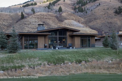 This modern mountain property is a must see!  Completed in 2018 on Snake River Sporting Club in Wyoming - for sale on GolfHomes.com, golf home, golf lot