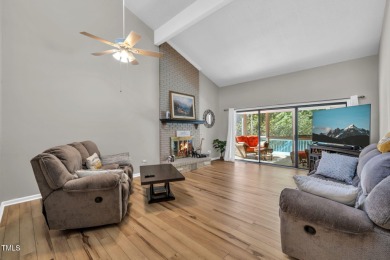 Discover this adorable 3-bedroom, 2-bath cottage tucked away on on Carolina Trace Country Club in North Carolina - for sale on GolfHomes.com, golf home, golf lot