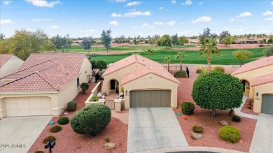 Move right in to this furnished Golf villa with a double fairway on Corte Bella Golf Club in Arizona - for sale on GolfHomes.com, golf home, golf lot