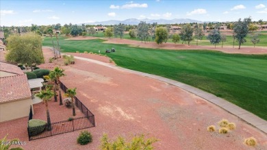 Move right in to this furnished Golf villa with a double fairway on Corte Bella Golf Club in Arizona - for sale on GolfHomes.com, golf home, golf lot