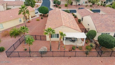 Move right in to this furnished Golf villa with a double fairway on Corte Bella Golf Club in Arizona - for sale on GolfHomes.com, golf home, golf lot