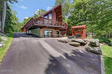 Roamingwood Lakefront Home with Stunning Straight-On Views - on The Hideout Golf in Pennsylvania - for sale on GolfHomes.com, golf home, golf lot