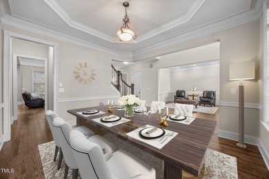 This spacious 6,785 square foot home with 5 bedrooms, 5 full on Hasentree Club in North Carolina - for sale on GolfHomes.com, golf home, golf lot