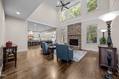 This spacious 6,785 square foot home with 5 bedrooms, 5 full on Hasentree Club in North Carolina - for sale on GolfHomes.com, golf home, golf lot