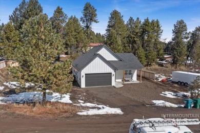 Built in 2023, this fully furnished modern farmhouse is the on Cascade Golf Course in Idaho - for sale on GolfHomes.com, golf home, golf lot